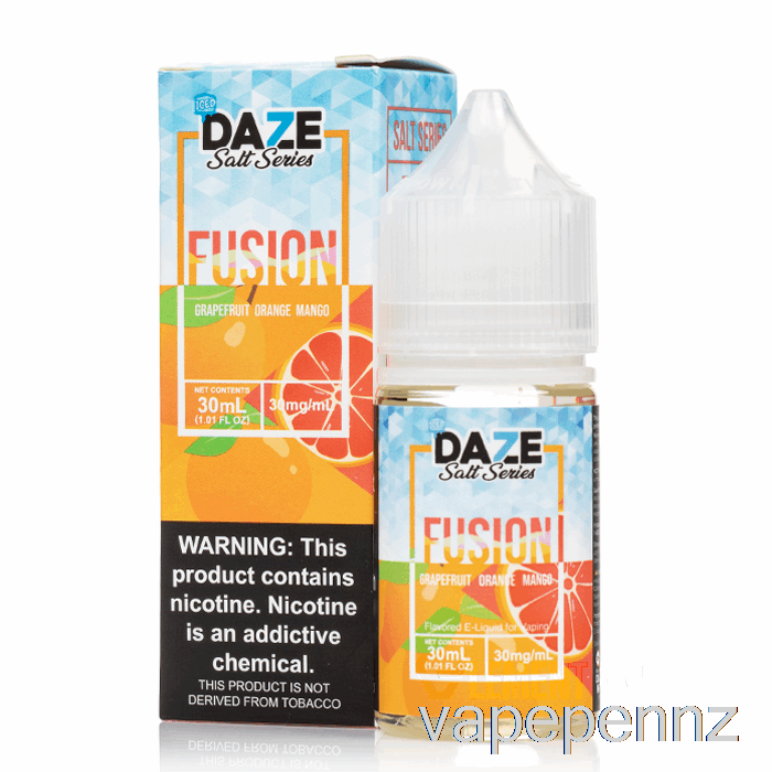 ICED Grapefruit Orange Mango - 7 Daze Fusion Salts - 30mL 30mg VAPE NZ